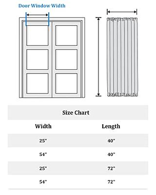 French Door Size Chart