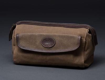 Vancase Toiletry Bag for Men Vintage Leather Dopp Kit Hanging Shaving Bag  Portable Bathroom Shower Organizer for Travel Accessories 