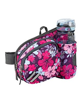 WATERFLY Fanny Pack with Water Bottle Holder Hiking Waist Packs