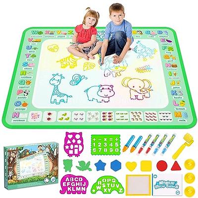  Kids Water Drawing Mat - Toddler Painting & Writing Board With  Magic Pens - Educational Toy for Ages 2-7 Girls & Boys - Birthday Gift :  Toys & Games