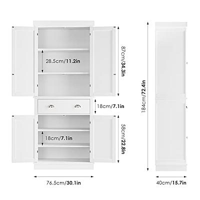 72.4 Minimalist Freestanding Kitchen Storage Cabinet Organizer