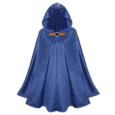 Halloween Cowl Black Cloak Cosplay Cape Hooded Poncho for Men Women Punk  Cowl Hood Scarf Anime Cloak for Halloween Cosplay