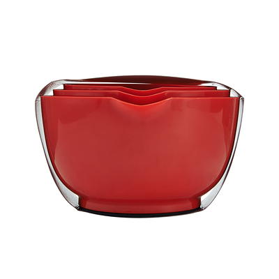  Farberware Classic Plastic Mixing Bowls, Red Set of 3, Small:  Home & Kitchen