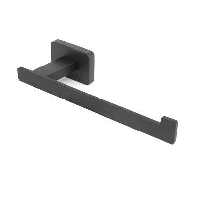 Acehoom 29 in. H Freestanding Toilet Paper Holder in Matte Black