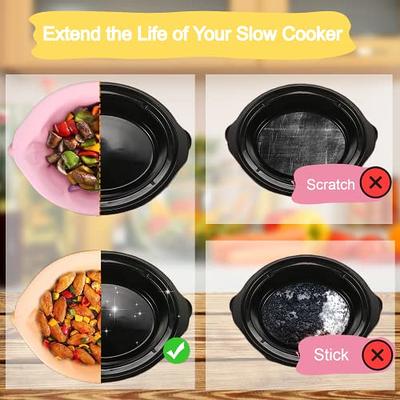 Slow Cooker Divider Silicone Liners, 7 Qt Crockpot and Slow Cookers  Compatible, Cook Two Dishes At Once - Easy Cleanup Dishwasher, BPA Free 7  Quart Fit with Crock Pot Black Liners - Yahoo Shopping