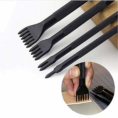 Citian Leather Tools Kit Stitching Punch Sewing Carft DIY Tool Carving  Craft Saddle Working Groover and 18pcs for Hand Set Prong - Yahoo Shopping