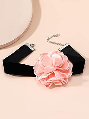 Women's Rosette Velvet Choker Necklace