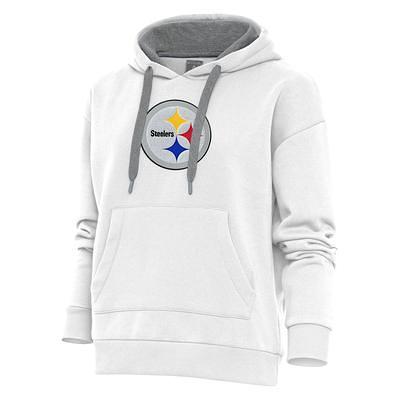 Men's Pittsburgh Steelers Antigua Heather Gray Victory Chenille