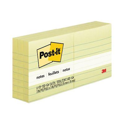 Post-it 4pk 4 x 6 Lined Super Sticky Notes 45 Sheets/Pad - Canary Yellow