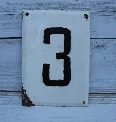 Vintage House Numbers 3, Black House Number Plaque, Sign, Door 3, Metal  Numbers, Custom Made in Ussr - Yahoo Shopping