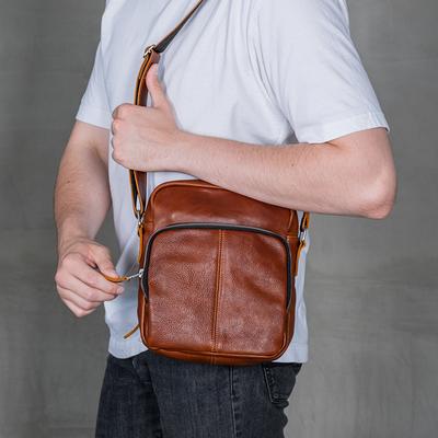 Exception Goods Man Purse Crossbody Leather, Mens Shoulder Bag Leather Messenger Bag for Men