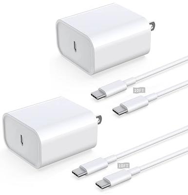  iPhone 15 Pro Max Charger Fast Charging, 10FT Long USB C to USB  C Charging Cable Cord with 20W USB C Wall Charger Block for iPhone 15/15 Pro /15 Pro Max/15 Plus
