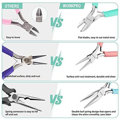 Long Reach Pliers, Needle Nose Pliers For Jewelry Making Hand Pliers Tools  With Non-slip Handles For Diy Crafts