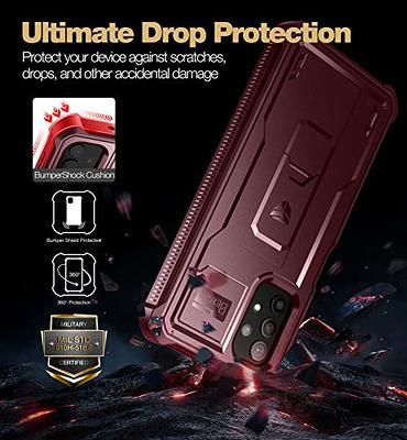 Dexnor for Samsung Galaxy S21 Case, [Built in Screen Protector and  Kickstand] Heavy Duty Military Grade Protection Shockproof Protective Cover  for