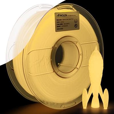 AMOLEN PLA 3D Printer Filament, 1.75mm Glow in The Dark Yellow Filament for  3D Printing, 1kg(2.2lbs) Spool, Compatible with Most FDM Printer - Yahoo  Shopping