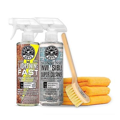 Chemical Guys SPI_191_16ID Interior Deep Cleaning Kit with Lightning Fast  Carpet & Upholstery Extractor, Nonsense All Surface Cleaner, Induro 7 Heavy  Duty Detailing Brush & 3 Pack Microfiber Towels - Yahoo Shopping