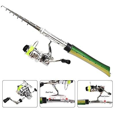 BESPORTBLE 2pcs Travel Fishing Rods Telescopic sea Fishing Retractable  Fishing Rod Telescopic Fly Rod Fishing Poles