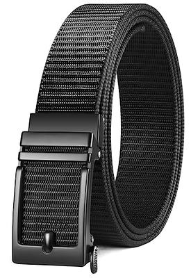 Tonly Monders Mens Belt Leather Belt for Men, Black Dress Belt