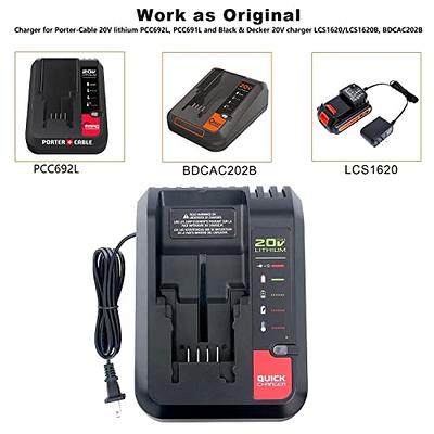 Black+decker 20V MAX* Lithium Battery Charger (LCS1620B)