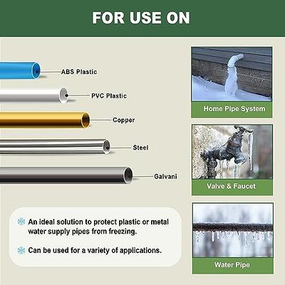 MAXKOSKO Pipe Heat Cable for Water Pipe Freeze Protection, Self-Regulating  Heat Tape for Metal And Plastic Home Pipes, Anti-Freeze Pipe Heating Trace