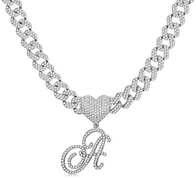 hip hop pendant - Hip Hop Cuban Chains No Love Necklace Pendants Men And  Women Heart Broke Necklaces Jewelry Iced Out Chain : : Clothing
