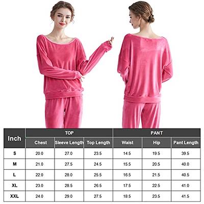 Women's Sweatsuit Set Velour Long Sleeve Sweat Suits 2 Piece Tracksuits -  Yahoo Shopping