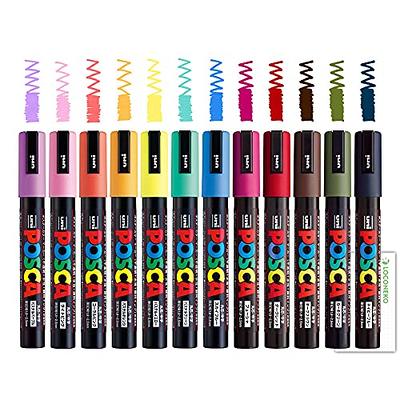 15 Posca Paint Markers, 5M Medium Posca Markers Set with Reversible Tips of  Acrylic Paint Pens  Posca Pens for Art Supplies, Fabric Paint, Fabric  Markers, Paint Pen, Art Markers - Yahoo Shopping