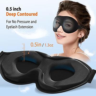 Sleep Mask For Women Men, Ultrathin Light Blocking Sleeping Mask, No  Pressure On Eyes 3D Contoured Blindfold, Soft Comfort Eye