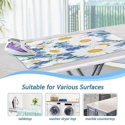 White Daisies Ironing Mat Portable Ironing Pad with Silicone Iron Rest  Non-Slip Heat-Resistant for Table Top Washer and Dryer - Yahoo Shopping