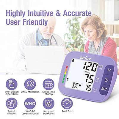 Blood Pressure Monitor Kit LED Automatic Digital Memory Case Adjustable Cuff  