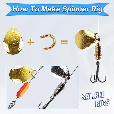 Quick Change Spinner Clevis, 200pcs U-Shaped Fishing Clevis Brass