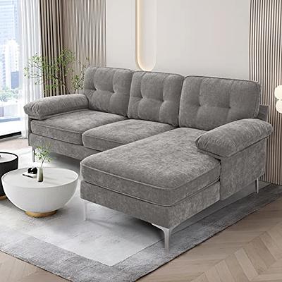  asunflower Upgraded Sectional Sofa Ottoman Set Modular Couch 6  Seater Corner Reversible L Shape Fabric Sectional Couches for Living Room  Furniture Set, Dark Grey : Home & Kitchen