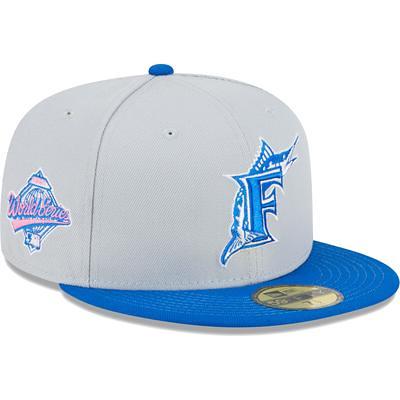 Men's Florida Marlins New Era White/Teal Cooperstown Collection