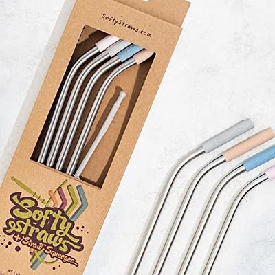 9 Bent Silicone Straws