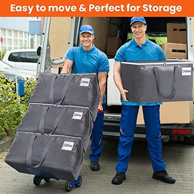 BlissTotes Large Moving Boxes with Zippers & Handles Moving Supplies with  lids, Heavy Duty Totes for Storage Bags for Space Saving, Fold Flat, Moving  and Storing 76L, 4 Pack - Yahoo Shopping