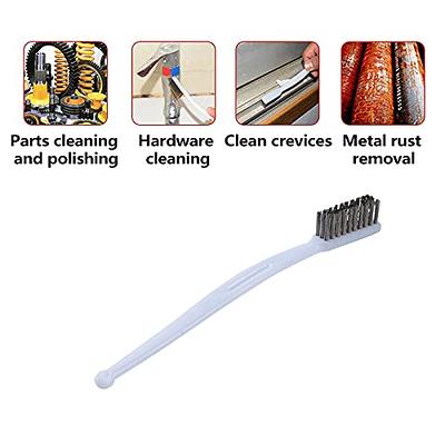 Saim 7 inch Wire Brush Set Stainless Steel Handle Scratch Wire