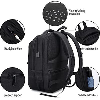 Men Women Backpack Bookbag School Travel Laptop Rucksack Zipper Bag 15.6