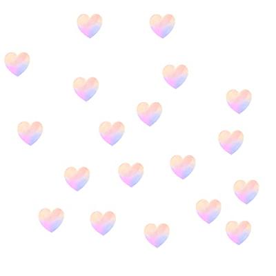 Pink Glitter Heart Stickers,2 Inch Label Stickers Holographic