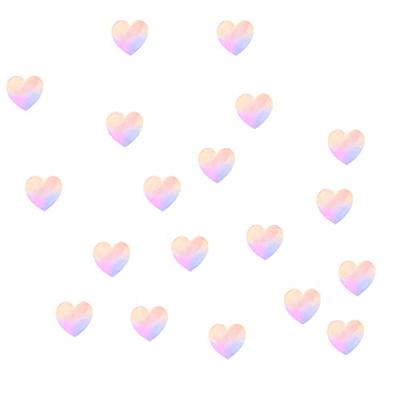 100-500pcs Heart Stickers For Envelopes Valentine's Day Sparkling