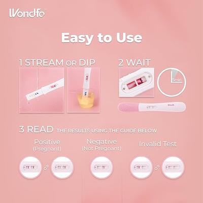 MomMed Pregnancy Test, 25 Hcg Pregnancy Test Strips with 25 Urine Cups,  Rapid and Accurate Results, Women Home Testing, Early Pregnancy Tests
