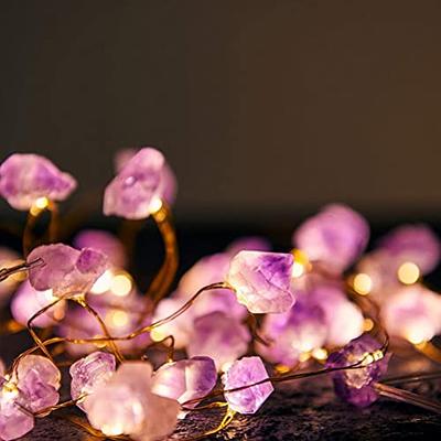 Battery Powered LED Fairy Lights with Silver Wire - 13ft