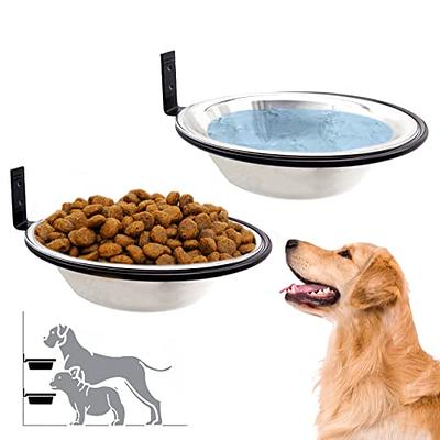 Wall Mounted Dog Bowl Stand - Bowls included