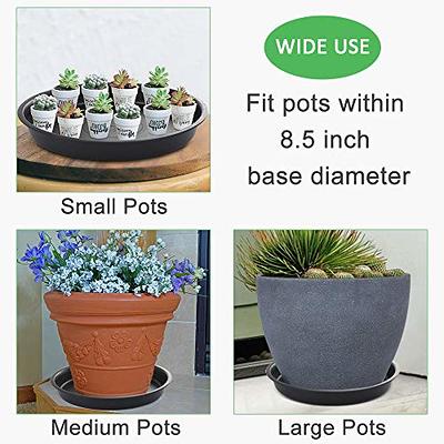 Flower Pot Round Drip Trays Plastic Tray Saucers Indoor Outdoor Plant Saucer