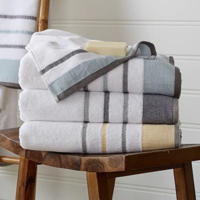 Luxury Extra Large Oversized Bath Towels, Hotel Quality Towels, 650 GSM, Soft Combed Cotton Towels for Bathroom, Home Spa Bathroom Towels, Thick & Fluffy  Bath Sheets, Grey - 4 Pack