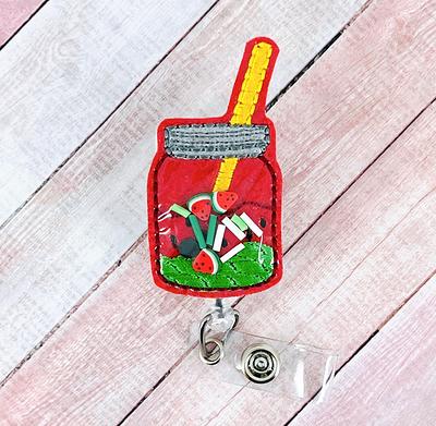 Ice cream badge reel - Ice cream retractable badge reel - Summer badge reel  - Retractable Badge Clip - Nursing badge holder - ID holder