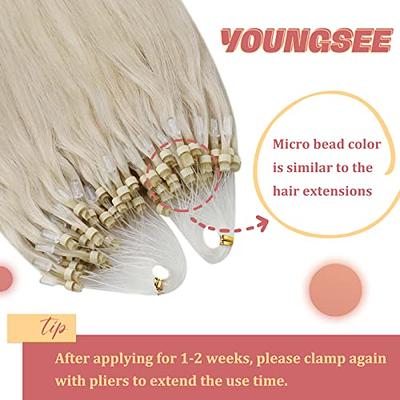 MY-LADY Nano Ring Beads Human Hair Extensions Micro Loop tip