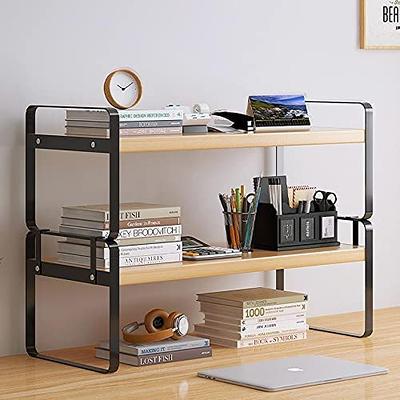 VIVOHOME 2 PCS 5-Tier Corner Shelves, Industrial Wood Plant Stand