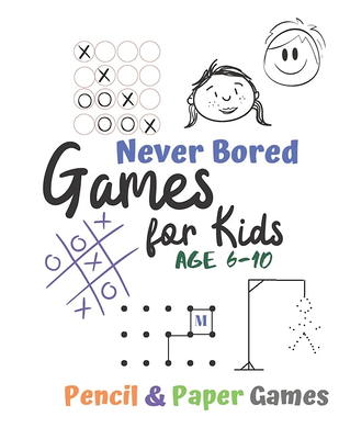 Pen and Paper Games: A 2 Player Activity Book of Tic Tac Toe, Dots & Boxes,  Connect Four, and Hangman - Fun Activities for Family Time