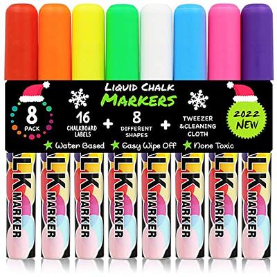 ALEMHOP Chalk Markers for School - Chalkboard Markers - Chlak Pens for Chalk  board, Signs, First Day of School Board, Window, Glass - 8 Pack -  Multicolor 8M04 - Yahoo Shopping