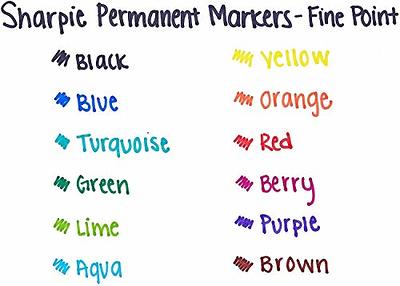 Sharpie Metallic Permanent Markers, Fine Point, Assorted Colors, 6-Count Permanent  Marker (2029678) - 1